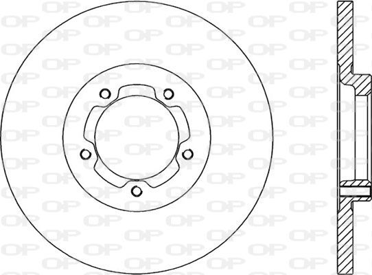 OPEN PARTS Тормозной диск BDA1166.10